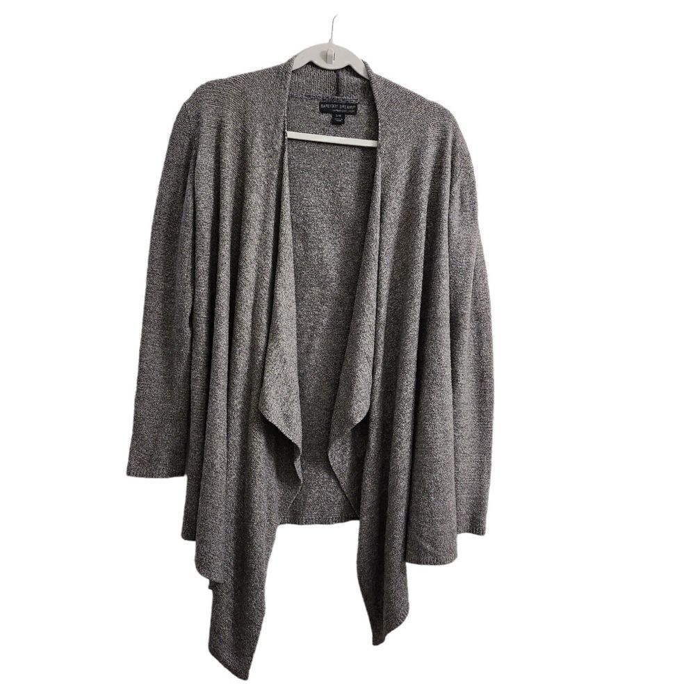 BAREFOOT DREAMS Bamboo Chic Lite Calypso‎ Wrap Cardigan Sweater 436 Gray S/M